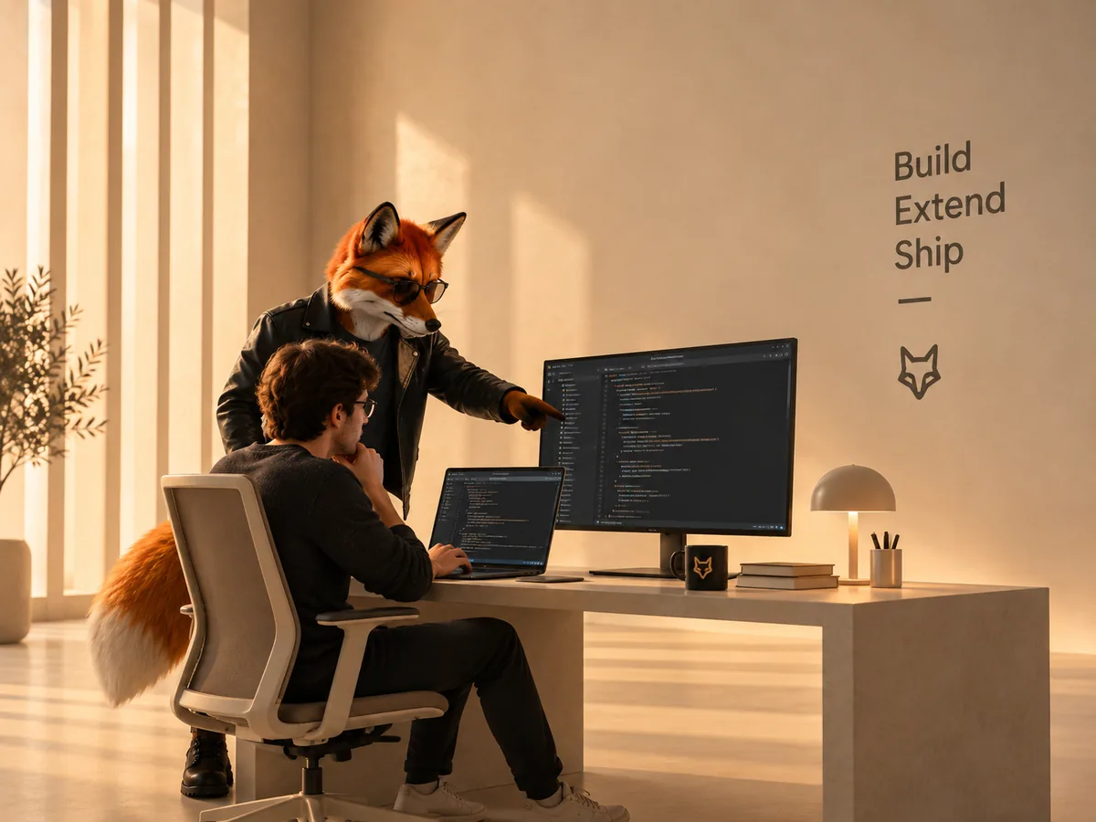A developer building a commerce project